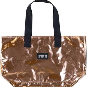 VS PINK || NWT Shimmering Gold Tote